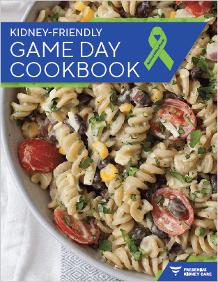 KIDNEY-FRIENDLY GAME DAY COOKBOOK COVER