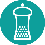 Store herbs, spices and salt-free seasoning.