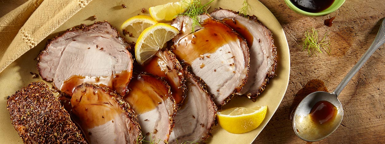 herb crusted pork loin recipe